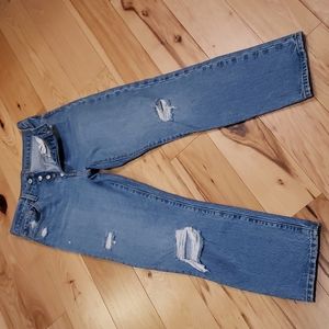 Levis Distressed 501 Jeans 27x28